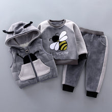 Load image into Gallery viewer, Fleece Thickening Boy Baby Suit Baby Boy Sweater Tide