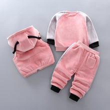 Load image into Gallery viewer, Fleece Thickening Boy Baby Suit Baby Boy Sweater Tide