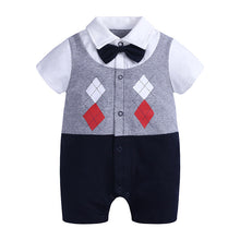Load image into Gallery viewer, Baby Romper Gentleman Baby Jumpsuit