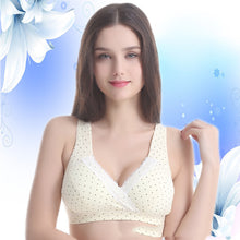 Load image into Gallery viewer, Pure Cotton Pregnant And Lying-In Women No Steel Ring Sleep Nursing Cross Bra