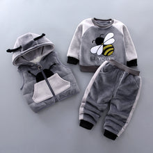 Load image into Gallery viewer, Fleece Thickening Boy Baby Suit Baby Boy Sweater Tide