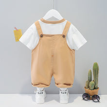 Load image into Gallery viewer, Children's Clothing Men And Women Baby Summer Cartoon Short-sleeved Overalls