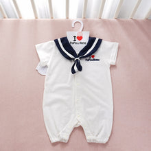 Load image into Gallery viewer, Navy Style Baby Clothes Newborn Clothes Baby Onesies