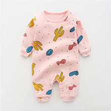 Load image into Gallery viewer, Fashion Cute Cotton Long-sleeved Thin Baby Clothes One-piece