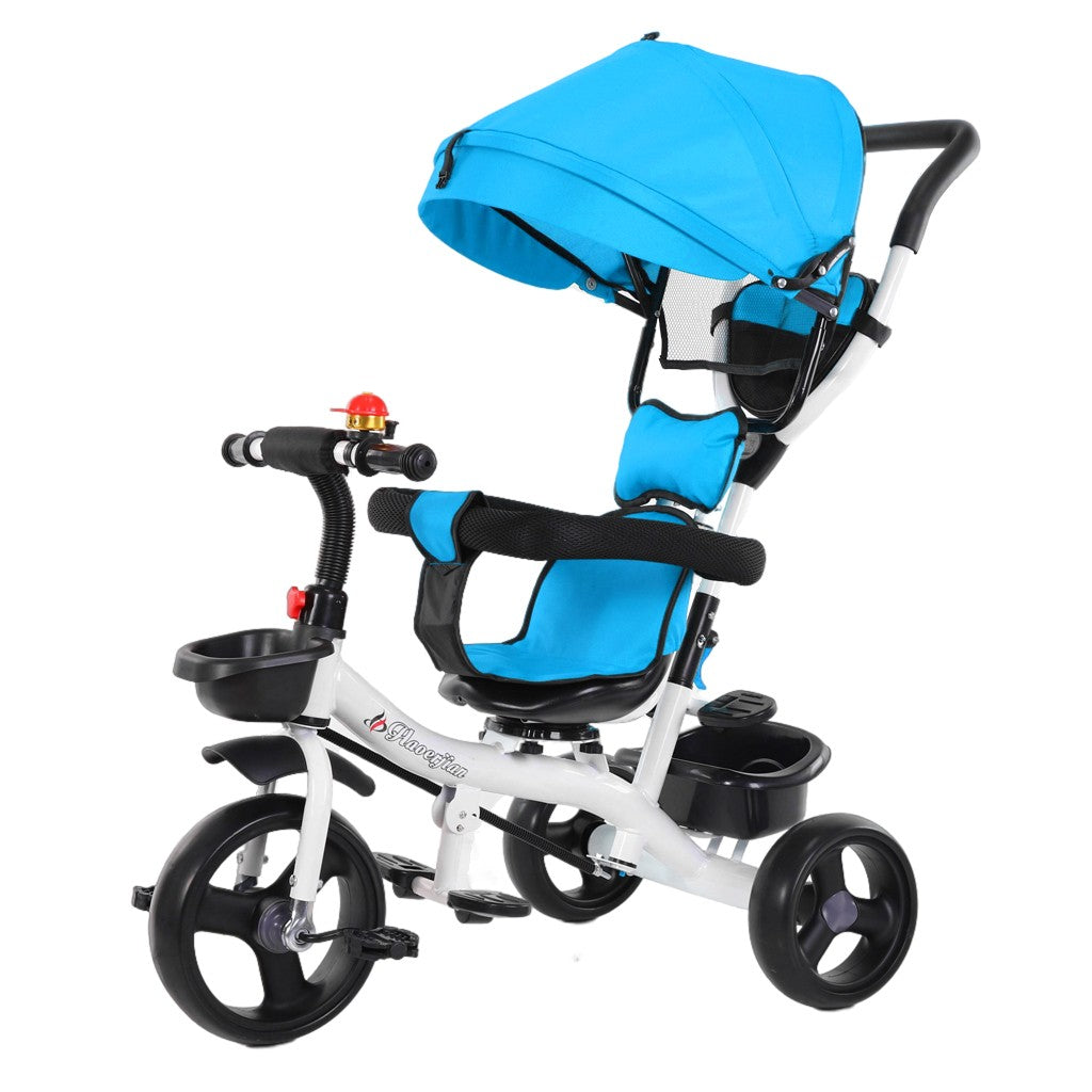 5-in-1 Baby Ride-On Tricycle Trike Stroller Push Toddler Steel Play