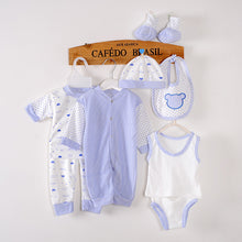 Load image into Gallery viewer, 8-piece baby newborn cotton suit