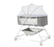 Load image into Gallery viewer, Crib newborn multifunctional comfort baby baby portable baby shaker foldable European cradle bed
