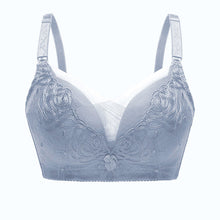 Load image into Gallery viewer, Pure Cotton Breastfeeding Bra Gathered Lace Pregnancy Underwear
