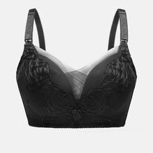 Load image into Gallery viewer, Pure Cotton Breastfeeding Bra Gathered Lace Pregnancy
