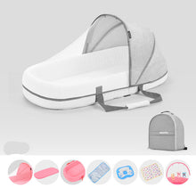 Load image into Gallery viewer, Baby Crib Multifunctional Folding Newborn Bed