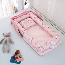 Load image into Gallery viewer, Cotton Portable Baby Crib Newborn Foldable
