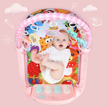Load image into Gallery viewer, Baby Fitness Frame Newborn Baby Carpet Multifunctional Music Foot Piano Toy