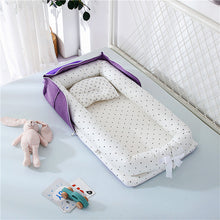 Load image into Gallery viewer, Cotton Portable Foldable Baby Bed
