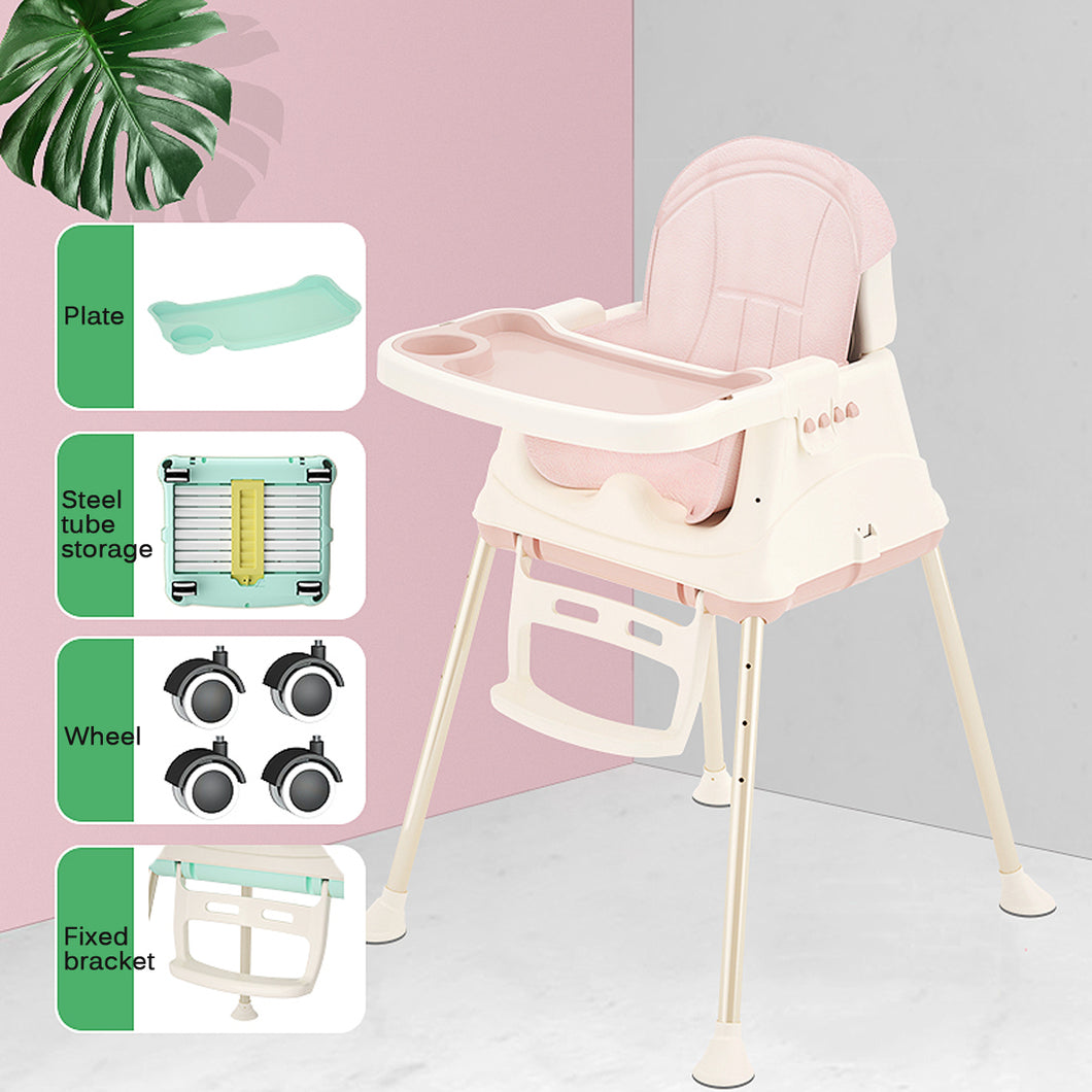 3 in1 Adjust Baby Comfortable High Chair Safe Feeding Highchair For Kids/Toddler