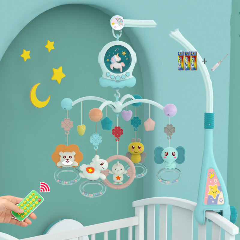 Baby Music Bed Bell Baby Newborn Puzzle Bedside Rotating Rattle Appease Toy Pendant