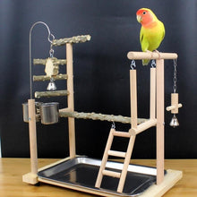 Load image into Gallery viewer, Parrot Toys Tiger Skin Peony Bird Stand Xuanfeng Xiaotai Stand Pepper Wooden Stand Sub-stand Pole
