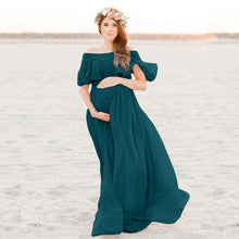 Load image into Gallery viewer, Loose Trailing Off-shoulder Pregnant Women Dress
