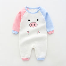 Load image into Gallery viewer, Fashion Cute Cotton Long-sleeved Thin Baby Clothes One-piece
