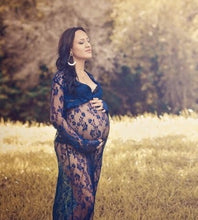 Load image into Gallery viewer, Sexy perspective lace dress, pregnant women&#39;s skirts,
