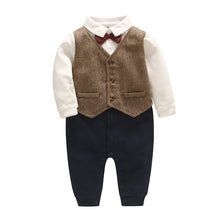 Load image into Gallery viewer, Newborn Clothes Baby Full Moon One Year Old Gentleman Romper
