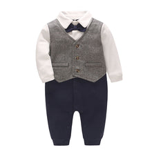 Load image into Gallery viewer, Newborn Clothes Baby Full Moon One Year Old Gentleman Romper
