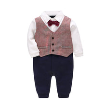 Load image into Gallery viewer, Newborn Clothes Baby Full Moon One Year Old Gentleman Romper
