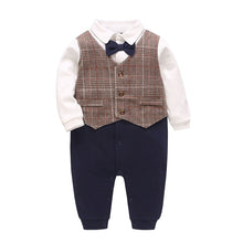 Load image into Gallery viewer, Newborn Clothes Baby Full Moon One Year Old Gentleman Romper
