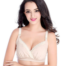 Load image into Gallery viewer, Mommy Front Button Cotton Nursing Bra Breastfeeding Pregnant Women Underwear Bra
