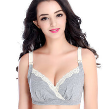 Load image into Gallery viewer, Mommy Front Button Cotton Nursing Bra Breastfeeding Pregnant Women Underwear Bra
