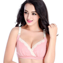 Load image into Gallery viewer, Mommy Front Button Cotton Nursing Bra Breastfeeding Pregnant Women Underwear Bra
