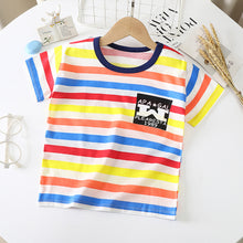 Load image into Gallery viewer, Children&#39;s Short-sleeved T-shirt cotton Baby Half-sleeved Bottoming Shirt
