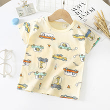Load image into Gallery viewer, Children&#39;s Short-sleeved T-shirt cotton Baby Half-sleeved Bottoming Shirt
