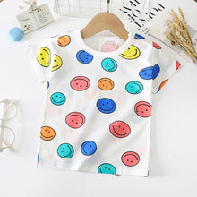 Load image into Gallery viewer, Children&#39;s Short-sleeved T-shirt cotton Baby Half-sleeved Bottoming Shirt
