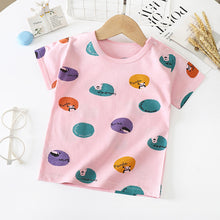 Load image into Gallery viewer, Children&#39;s Short-sleeved T-shirt cotton Baby Half-sleeved Bottoming Shirt

