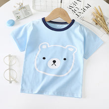 Load image into Gallery viewer, Children&#39;s Short-sleeved T-shirt cotton Baby Half-sleeved Bottoming Shirt
