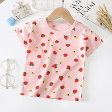 Load image into Gallery viewer, Children&#39;s Short-sleeved T-shirt cotton Baby Half-sleeved Bottoming Shirt

