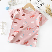 Load image into Gallery viewer, Children&#39;s Short-sleeved T-shirt cotton Baby Half-sleeved Bottoming Shirt
