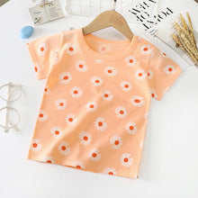 Load image into Gallery viewer, Children&#39;s Short-sleeved T-shirt cotton Baby Half-sleeved Bottoming Shirt
