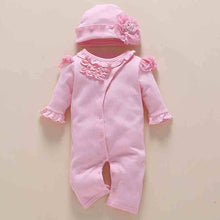 Load image into Gallery viewer, one-year-old baby wears newborn baby clothing romper jumpsuit
