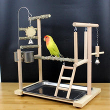 Load image into Gallery viewer, Parrot Toys Tiger Skin Peony Bird Stand Xuanfeng Xiaotai Stand Pepper Wooden Stand Sub-stand Pole
