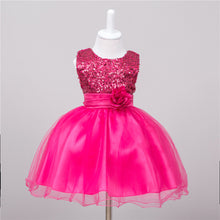 Load image into Gallery viewer, Baby Sequin Dress Flower Girl Wedding Princess Dress
