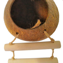 Load image into Gallery viewer, Natural coconut shell bird nest

