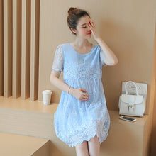 Load image into Gallery viewer, Summer new maternity dress Korean shirt lace
