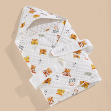 Load image into Gallery viewer, Cotton Gauze Blanket Hooded Keep Warm
