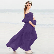 Load image into Gallery viewer, Loose Trailing Off-shoulder Pregnant Women Dress
