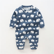 Load image into Gallery viewer, Fashion Cute Cotton Long-sleeved Thin Baby Clothes One-piece
