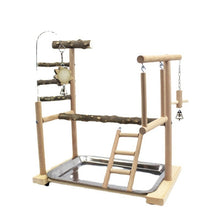 Load image into Gallery viewer, Parrot Toys Tiger Skin Peony Bird Stand Xuanfeng Xiaotai Stand Pepper Wooden Stand Sub-stand Pole
