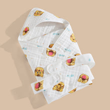 Load image into Gallery viewer, Cotton Gauze Blanket Hooded Keep Warm
