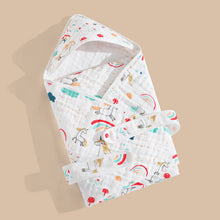 Load image into Gallery viewer, Cotton Gauze Blanket Hooded Keep Warm
