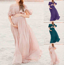 Load image into Gallery viewer, Loose Trailing Off-shoulder Pregnant Women Dress
